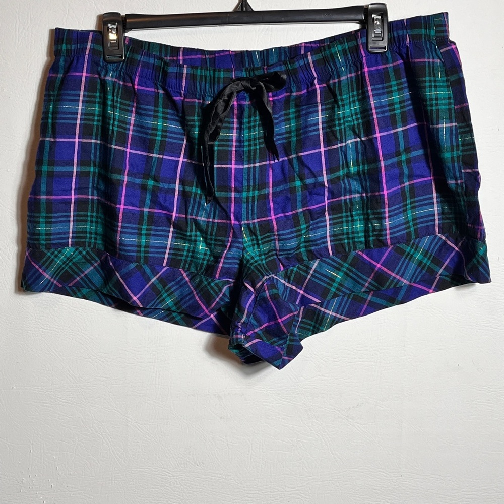 Victoria's Secret Multicolor Plaid Boxer Shorts XXL